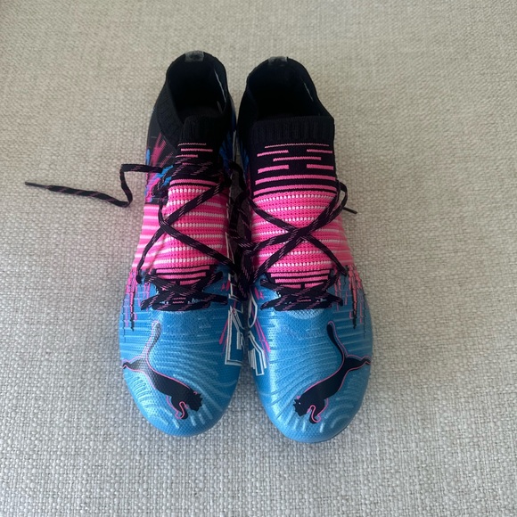 neymar puma cleats pink and blue